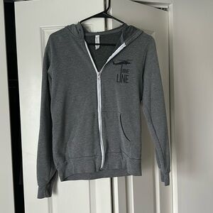 Nine line zip up hoodie